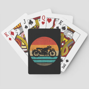 Jeu De Cartes Moto style rétro Vintage