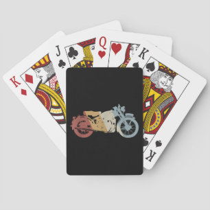 Jeu De Cartes Moto style rétro Vintage