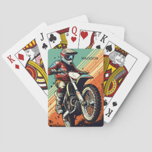 Jeu De Cartes Motocross de nom personnalisé