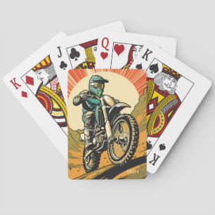 Jeu De Cartes Motocross monographique personnalisé