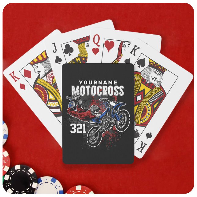 Jeu De Cartes Motocross Motocross Racing FMX Tricks personnalisé (Créateur téléchargé)