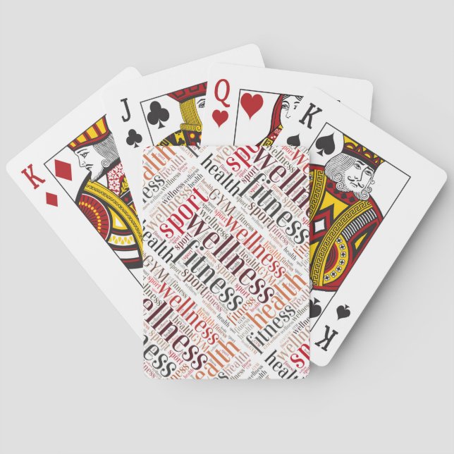 Jeu De Cartes Mots fitness (dos)