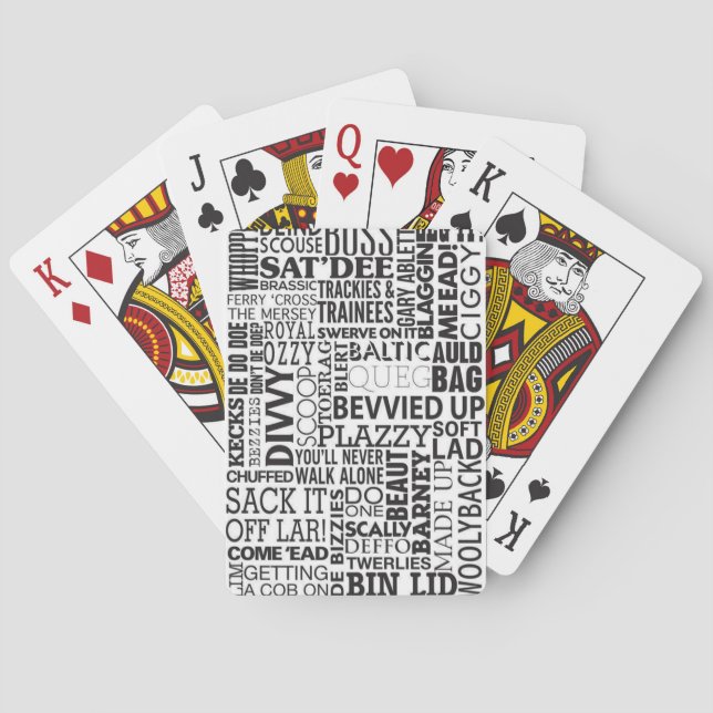 Jeu De Cartes Mots & Phrases Scouse (dos)