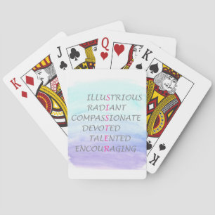 Jeu De Cartes Mots pour décrire une sœur