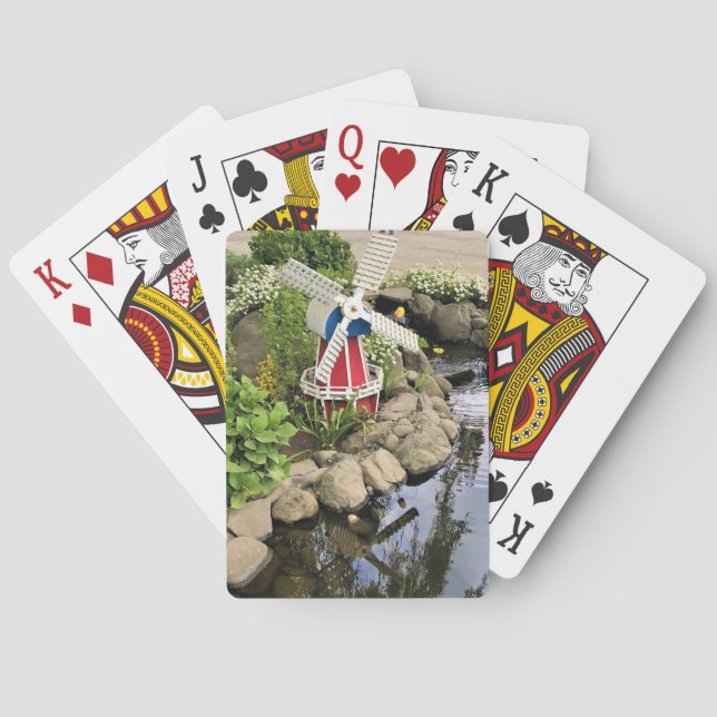 Jeu De Cartes Moulin à vent Jardin Décor (dos)