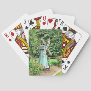 Jeu De Cartes Moulin à vin vert Jardin Décor