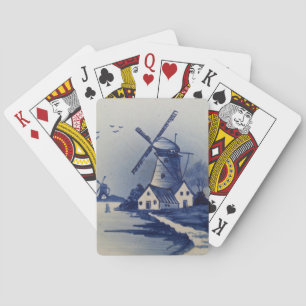 Jeu De Cartes Moulin blanc blanc blanc vintage