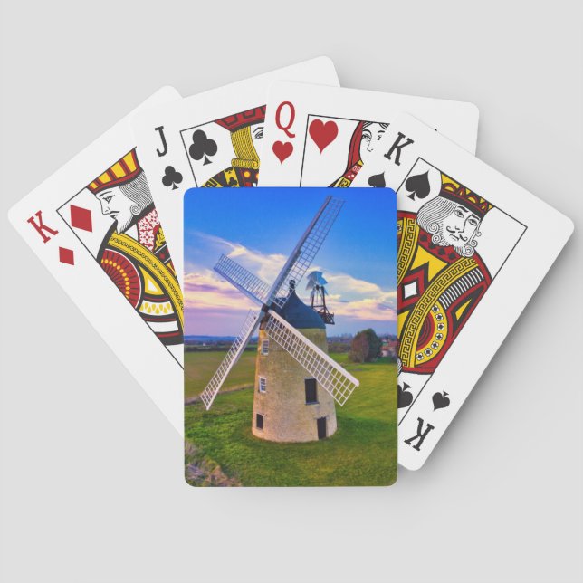 Jeu De Cartes Moulin bleu ciel (dos)