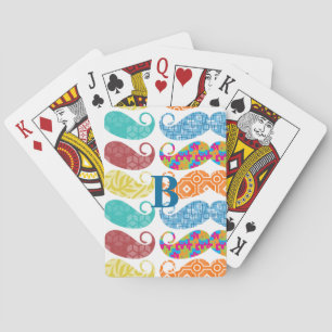 Jeu De Cartes Moustache M. Hipster Vintage Rétro