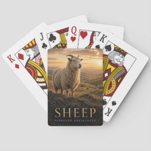 Jeu De Cartes Mouton Hautes Terres Prairies Faune ANIMAL