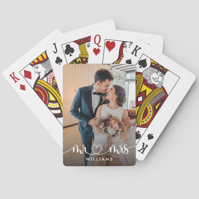 Jeu De Cartes Mr & Mrs Newlyweds Photo (dos)