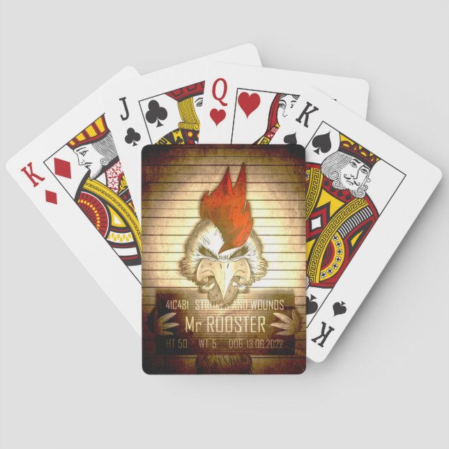 Jeu De Cartes Mr Rooster Vintage (dos)
