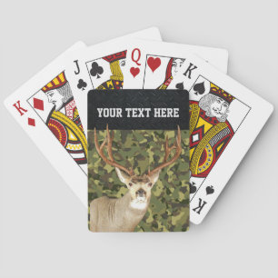 Jeu De Cartes Mule Deer Camo Chasse Antlers Buck Personnalisé