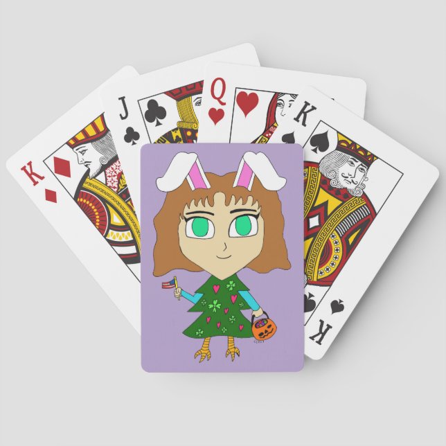 Jeu De Cartes Multi Vacances Chibi (dos)