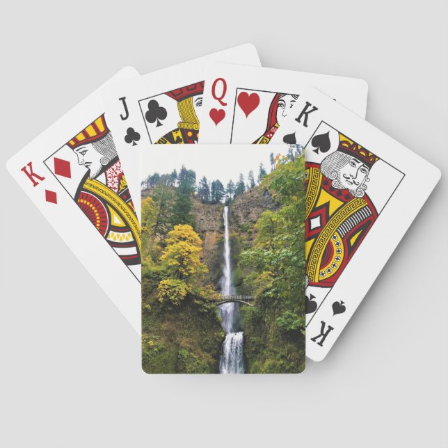 Jeu De Cartes Multnomah Falls, gorge du Columbia, Oregon (dos)