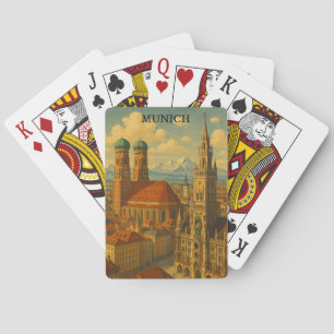 Jeu De Cartes Munich Bavière Allemagne Vintage voyage