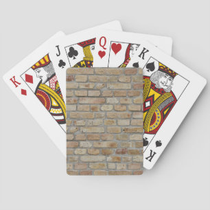 Jeu De Cartes Mur de briques brunes Un design original 