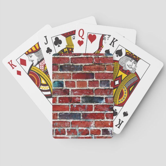 Jeu De Cartes Mur de briques texture cool (dos)