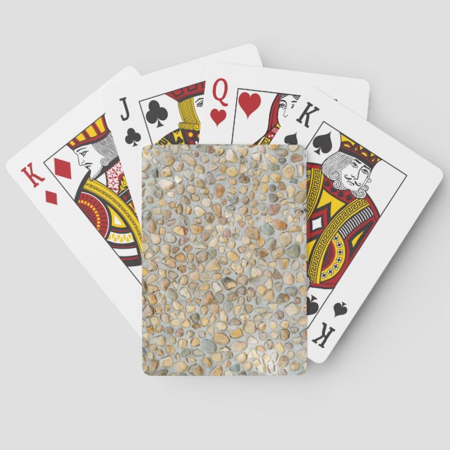 Jeu De Cartes Mur de galets rustique  (dos)