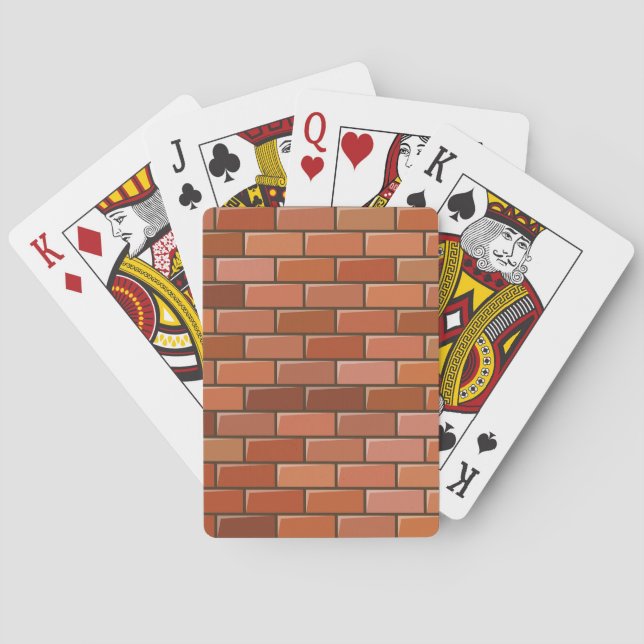 Jeu De Cartes mur en brique (dos)