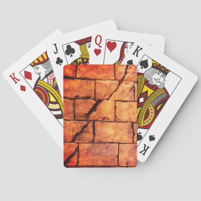 Jeu De Cartes Mur en briques fissurées (dos)