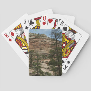 Jeu De Cartes Murs de roche usés dans le parc national de Zion