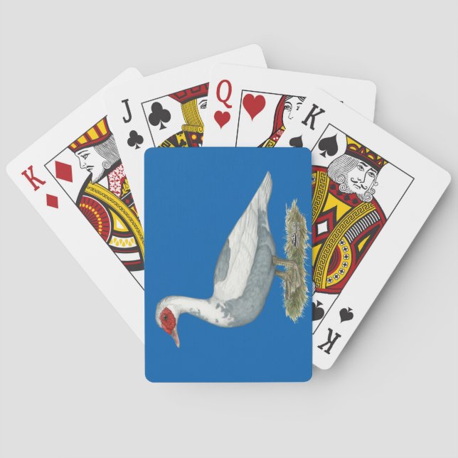 Jeu De Cartes Muscovy Blue pied Duck (dos)