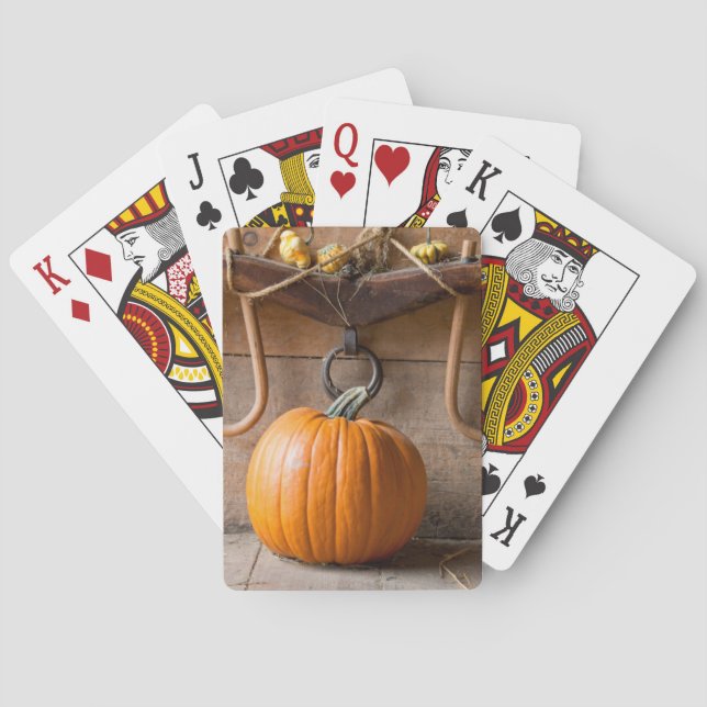 Jeu De Cartes Musée des agriculteurs. Citrouille dans une grange (dos)