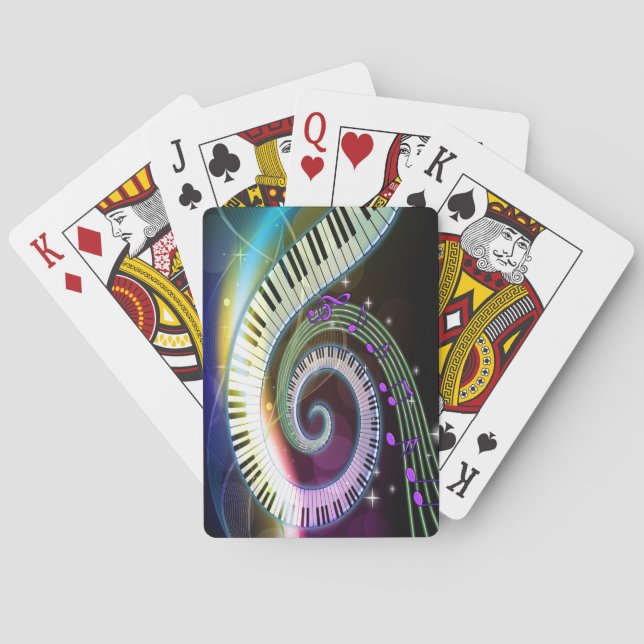 Jeu De Cartes Musique 1 Cartes de lecture (dos)