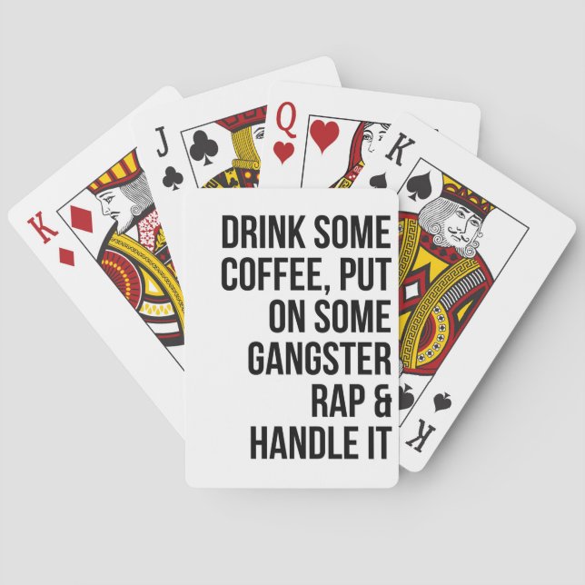 Jeu De Cartes Musique Art Rap Et Le Manipuler (dos)