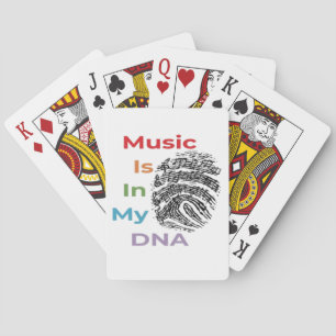 Jeu De Cartes Musique colorée dans mon ADN Musicien Notes musica