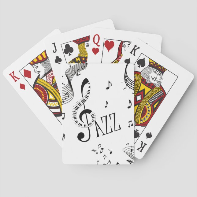 Jeu De Cartes Musique de jazz cool (dos)