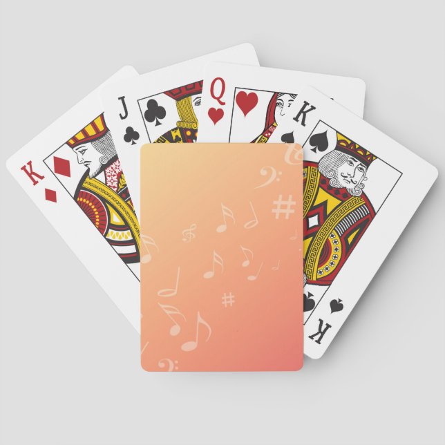 Jeu De Cartes Musique de pêche (dos)