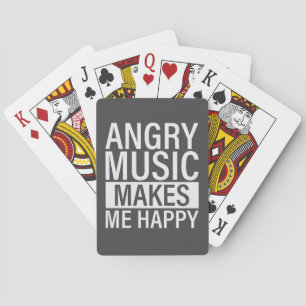 Jeu De Cartes Musique en colère Heavy Metal Tête de mort de deat