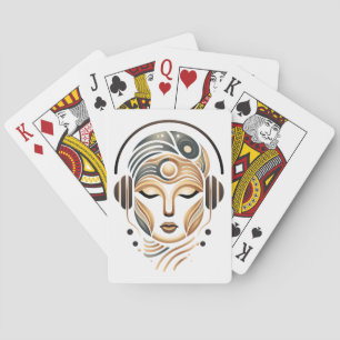 Jeu De Cartes Musique zen minimaliste Déesse géométrique abstrai