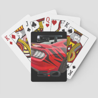 Jeu De Cartes Mustang jouer aux cartes Rouge