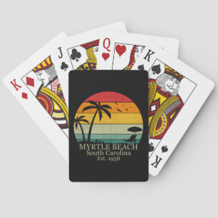 Jeu De Cartes Myrtle Beach Caroline du Sud vintage