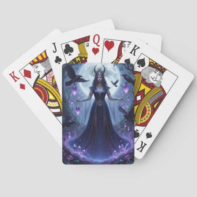 Jeu De Cartes Mystical Moon Witch Aesthetic Playing Cards (dos)