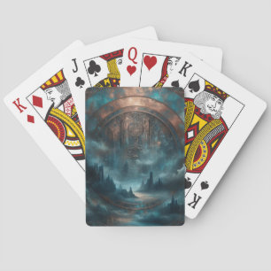 Jeu De Cartes Mystique Gothique Steampunk - Patine de Cuivre Ble