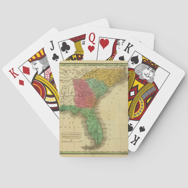 Jeu De Cartes N. & S. Carolina. (dos)