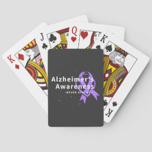 Jeu De Cartes N'abandonnez jamais - La conscience d'Alzheimer