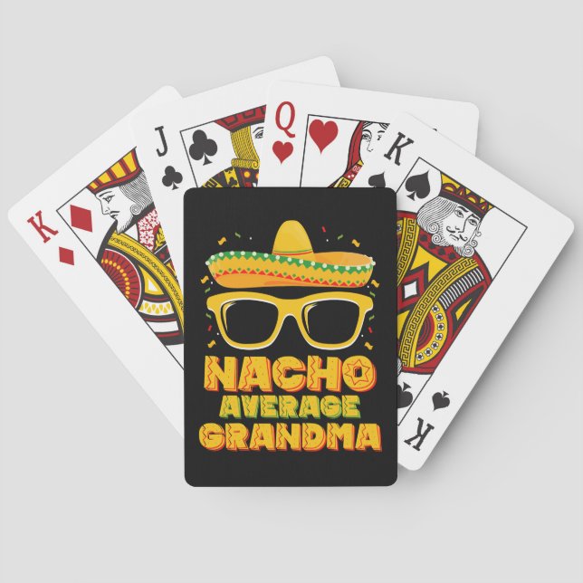Jeu De Cartes Nacho Moyenne Famille Grandma Cinco De Mayo (dos)