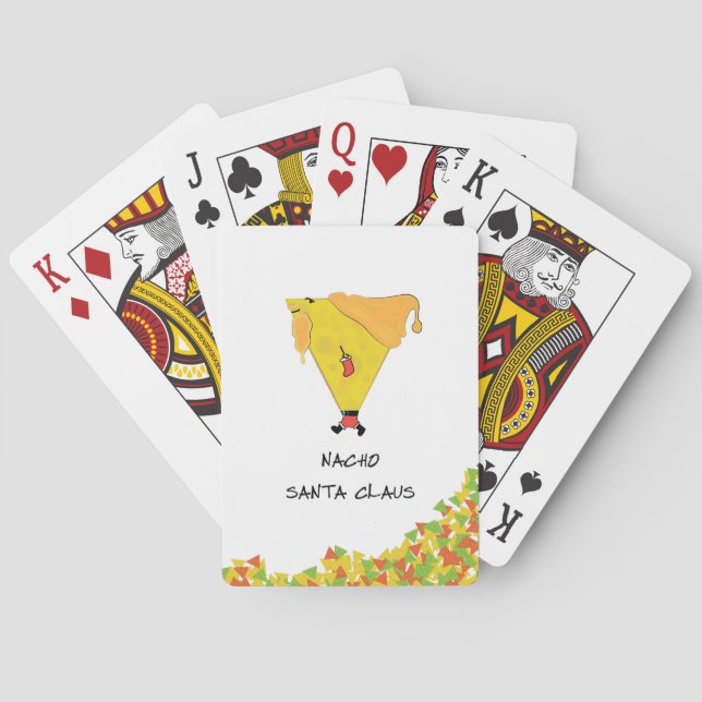 Jeu De Cartes Nacho Santa avec des frites (dos)