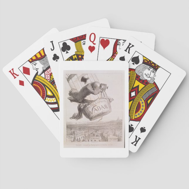 Jeu De Cartes Nadar (1820-1910) élevant la photographie au hei (dos)