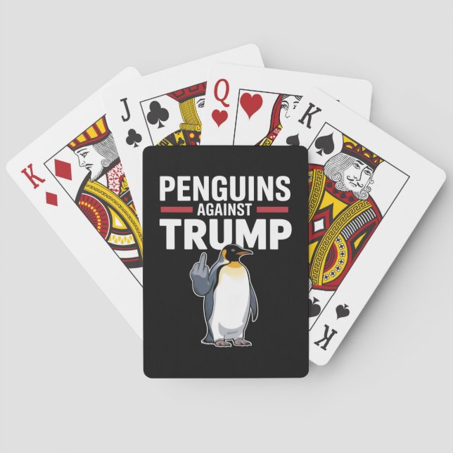 Jeu De Cartes Nageoires de pingouin levées résistent aux pingoui (dos)
