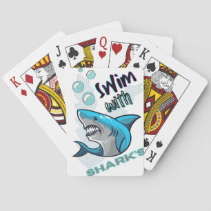 Jeu De Cartes nager avec des requins