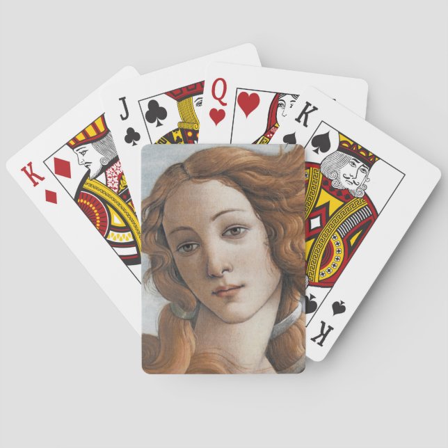 Jeu De Cartes Naissance de Vénus gros plan par Sandro Botticelli (dos)