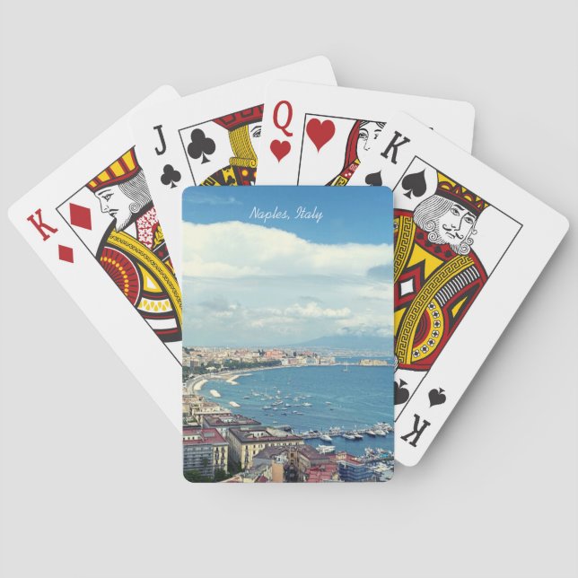 Jeu De Cartes Naples Italie Photo Coastline (dos)