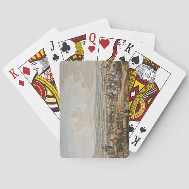 Jeu De Cartes Napoléon visite les oeuvres de siège à Danzig sous (dos)