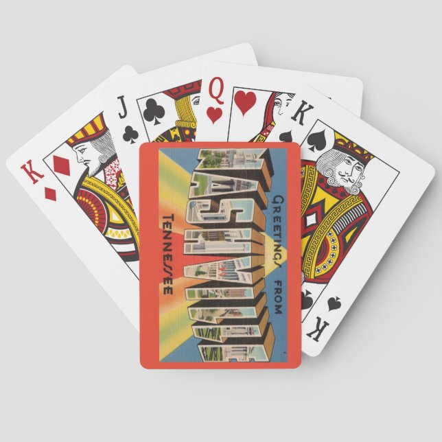 Jeu De Cartes Nashville Tennessee Postcard Playing Cards (dos)